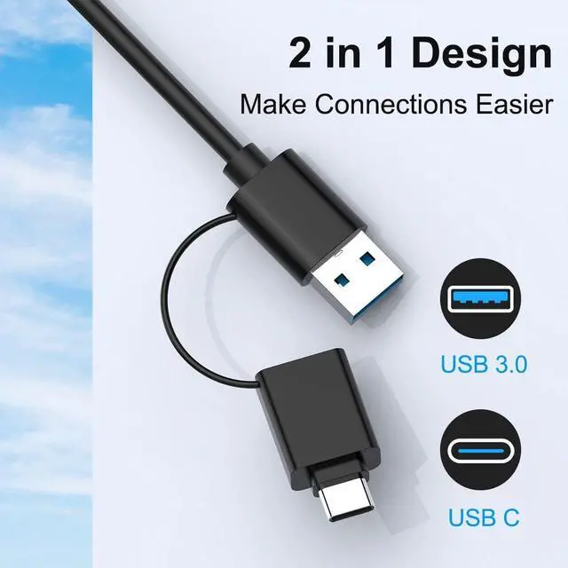 Alt view image 5 of 7 - Aomoproing 7-in-2 USB 3.0/USB C Multi Card Reader Writer, 5Gbps High-Speed Adapter, Reads 5 Cards Simultaneously for SD/TF/CF/MS/XD/SDXC/MMC, Compatible with Laptop/PC/Camera/MacBook/iPhone