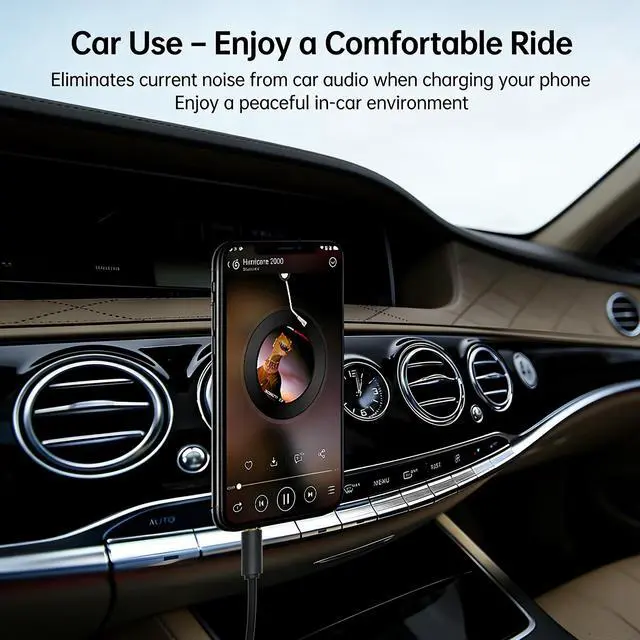 Alt view image 6 of 6 - Aomoproing 3.5mm Audio Isolator, Noise Eliminator for PC/Amplifier/Car Audio - Eliminates Current Hum & Headphone Static, Ground Loop Isolator for Clear Sound