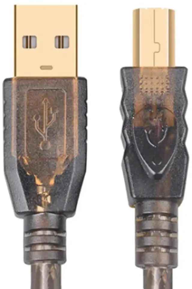 Alt view image 4 of 4 - Aomoproing USB Printer Cable 49.2FT/15M, USB Type A to USB Type B Male to Male Scanner Active USB 2.0 Cord, High Speed for HP, Dell, Etc, Transparent Black