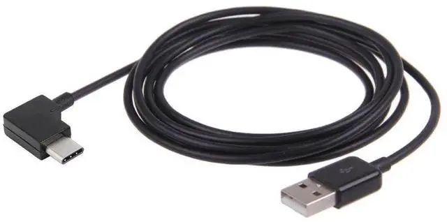 Alt view image 3 of 6 - Aomoproing 100cm Right Angled USB 3.1 Type-C to USB 2.0 Cable, 90 Degree Connector Fast Data Sync Charging Cord Compatible for Tablet, Mobile Phone and More