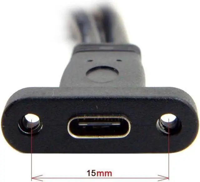 Alt view image 3 of 3 - Aomoproing USB 3.1 Type-C Female Single Port to USB 3.0 Motherboard 19pin Header Cable, 40cm for Desktop PC