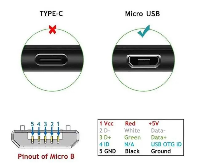 Alt view image 7 of 7 - Aomoproing Left Angled 90 Degree Micro USB 2.0 5Pin to USB 2.0 Type-A Cable, 480Mbps Data Sync & Charging Cord for Phone, Tablet, Computer, Camera, 10cm