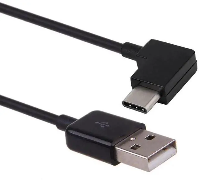 Alt view image 3 of 5 - Aomoproing 200cm Right Angled 90 Degree USB 3.1 Type-C to USB 2.0 Cable, Compatible with Tablets & Mobile Phones