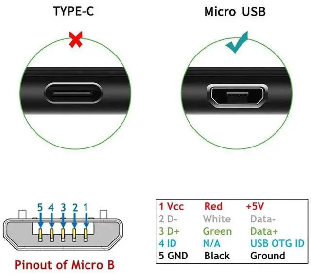 Alt view image 3 of 7 - Aomoproing Left Angled 90 Degree Micro USB 2.0 5Pin to USB 2.0 Type-A Data Charge Cable, 480Mbps High-Speed Data Sync for Phones, Tablets, Computers, Cameras, 25cm