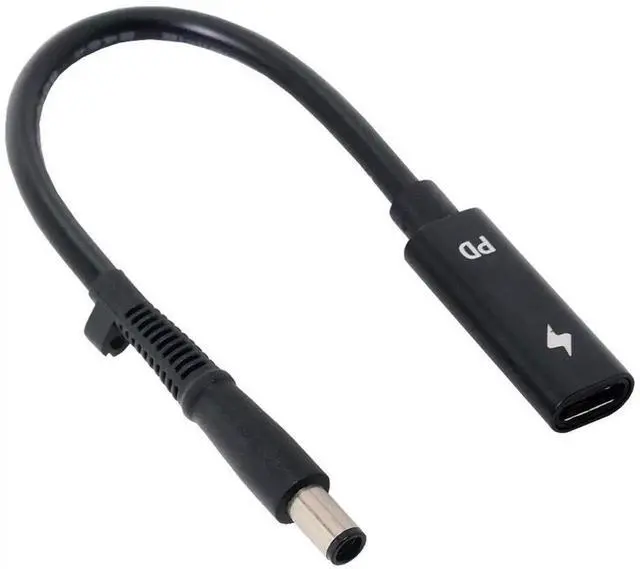 Main image of Aomoproing USB-C Female Input to DC Power PD Charge Cable, 7.4x5.0mm Connector, Compatible with 18-20V Laptops