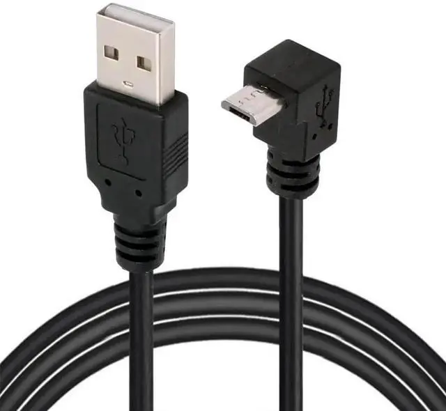 Main image of Aomoproing Up Angled 90 Degree Micro USB 2.0 5Pin to USB 2.0 Type-A Data Charge Cable, 480Mbps High-Speed Data Sync for Phones, Tablets, Computers, Cameras, 150cm
