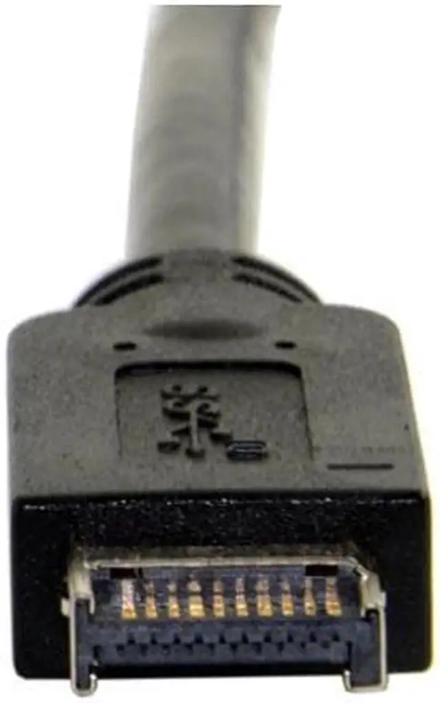 Alt view image 4 of 6 - Aomoproing USB 3.1 Front Panel Header to USB-C Type-C Female Extension Cable, 40cm with Panel Mount Screw, UC-037