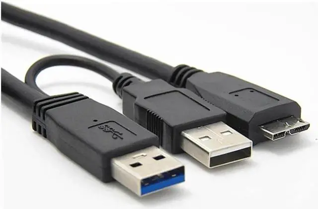 Main image of Aomoproing HDD USB 3.0 Type A to Micro B Y Cable, 1M USB3.0 Data Cord for External Mobile Hard Drive Disk