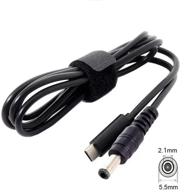 Alt view image 6 of 7 - Aomoproing Type C USB-C Input to 20V DC 5.5×2.1mm Power PD Charge Cable for Laptops & Notebooks