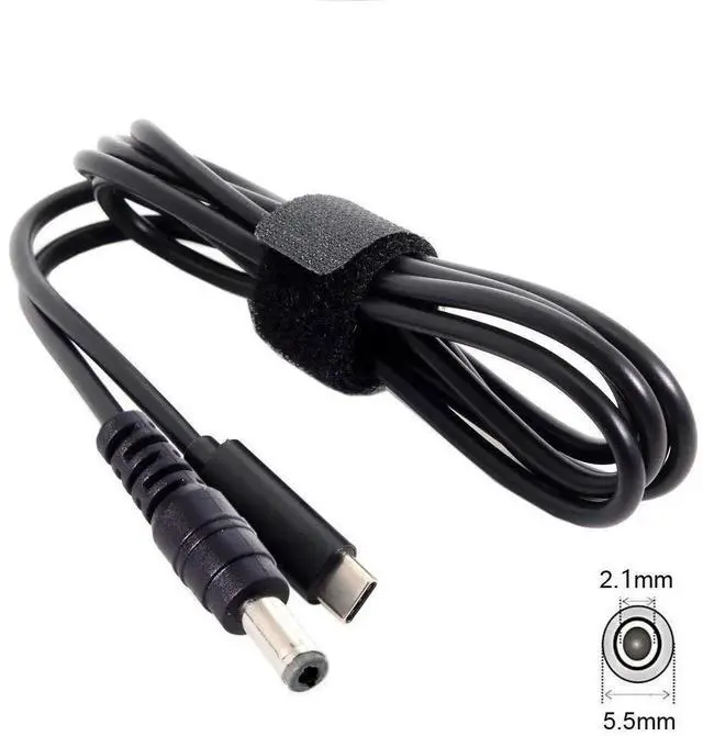 Alt view image 2 of 7 - Aomoproing Type C USB-C Input to 20V DC 5.5×2.1mm Power PD Charge Cable for Laptops & Notebooks