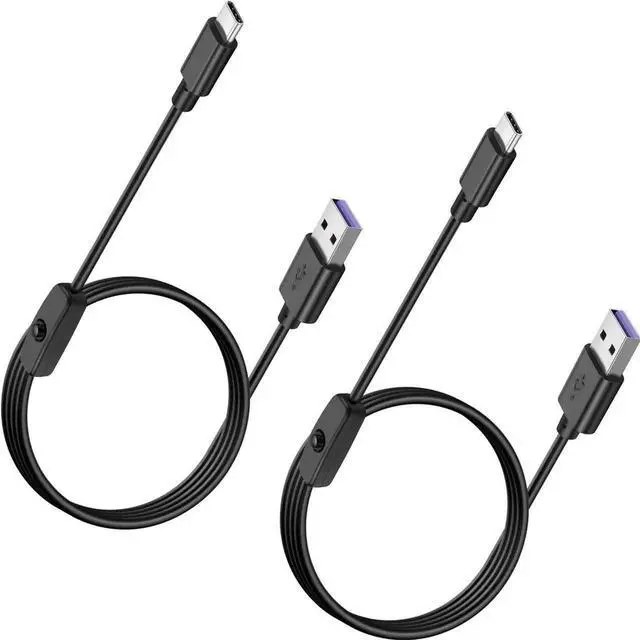 Main image of Aomoproing USB Type C Switch Charging Cable 2 Pack, USB A to USB C Male to Male Power Cord with 501 On Off Switch, 3FT for LED Desk Lamp, USB Fan, LED Strips Lighting