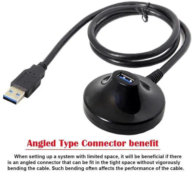 Alt view image 7 of 7 - Aomoproing 5Gbps USB 3.0 Type-A Male to Female Dock Station Extension Cable, 2.6ft/0.8M for Phone, Laptop