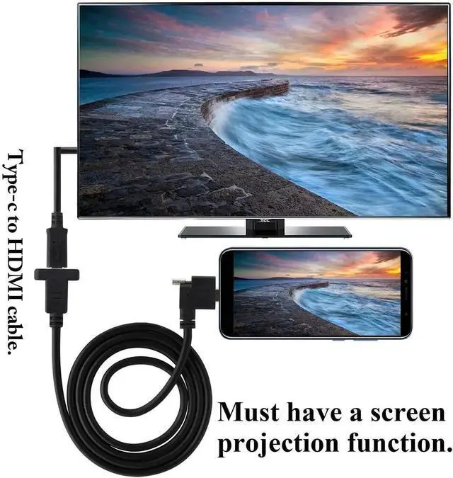 Alt view image 2 of 6 - Aomoproing 90 Degree USB 3.1 Type C Panel Mount Cable, Right Angle USB 3.1 Type C Male Panel Mount to Female Cable, 1M/3ft, Supports Charging, Data, Audio & Video, for Samsung Note10, MacBook Air (M-3