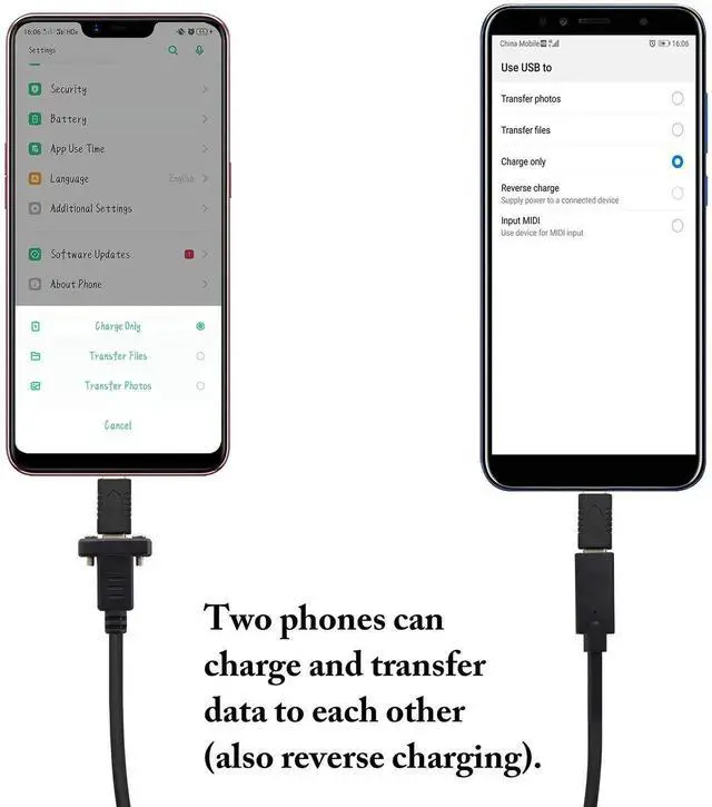 Alt view image 4 of 6 - Aomoproing USB 3.1 Gen 2 Type-C to Type-C Cable with Dual Panel Mount Screw Hole, 1M/3ft, Supports Charging, Data Transfer, Audio & Video, Compatible with Samsung Note10, MacBook Air