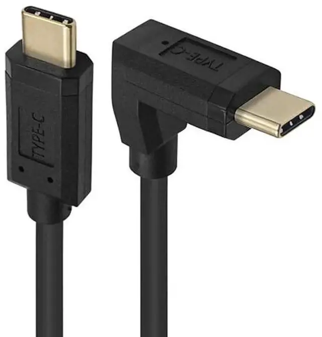 Alt view image 5 of 5 - Aomoproing 6 Feet USB 3.1 Type C Coiled Cable, 3A 10Gbps, Straight Male to UP & Down Angle Male, High Speed Spring Spiral Sync Charging Data Transfer Cable, 4K@60hz AV Monitor Cable