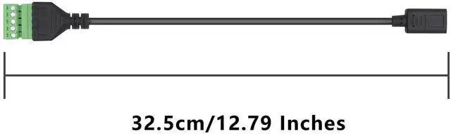 Alt view image 6 of 7 - Aomoproing USB C Female Screw Terminal Block Connector, Solderless Pluggable 5P Extension Cord, Data & Charging Adapter for Type-C Devices