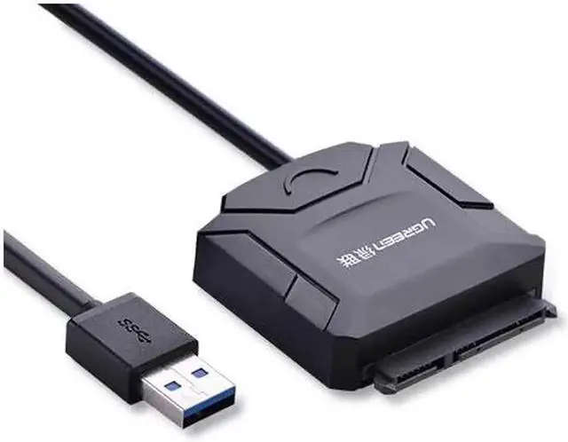 Main image of Aomoproing USB 3.0 to SATA Converter Adapter Cable for 2.5"/3.5" SATA HDD/SSD, Blu-ray DVD, CD-RW (1ft/30cm)