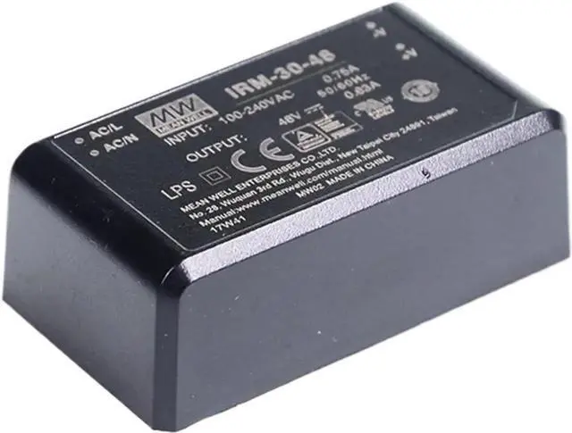 Alt view image 3 of 4 - IRM-30-48 Encapsulated Power Module, 110V/220V AC to 48V DC 0.63A 30W PCB-Mount Switching Power Supply PSU