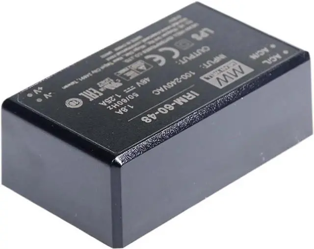 Alt view image 2 of 5 - IRM-60-48 Encapsulated Power Module, 110V/220V AC to 48V DC 1.25A 60W PCB-Mount Switching Power Supply Module