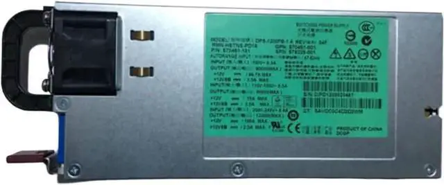 Main image of 1pc 1200W Server Power Supply for HP G8 Series, Replacement for HSTNS-PL30 643933-001 660185-001 643956-201