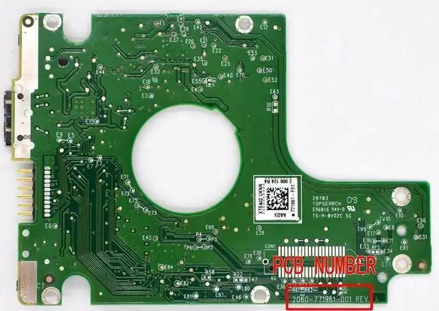 Alt view image 2 of 2 - 2060-771961-001 Hard Drive PCB Board, REV A & REV B Replacement Logic Board for Western Digital HDD