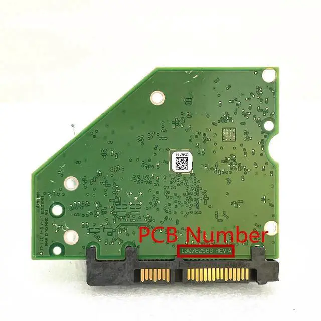 Alt view image 2 of 3 - 100762568 REV A Hard Drive PCB Board, 2566 E Label, Replacement for Seagate Desktop HDD ST2000DX001 ST3000DM001
