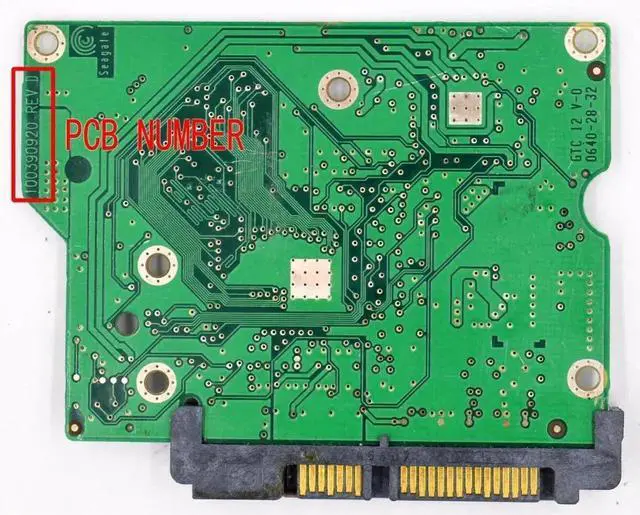 Alt view image 2 of 2 - 100390920 REV B/C/D & 100390921 HDD PCB Board for Seagate Desktop Hard Drive Repair & Data Recovery