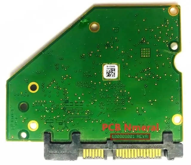 Alt view image 3 of 3 - HDD PCB Logic Board 100808001 REV A 8002 B for Seagate ST2000VX008 & ST2000VX003 2TB Surveillance Hard Drives