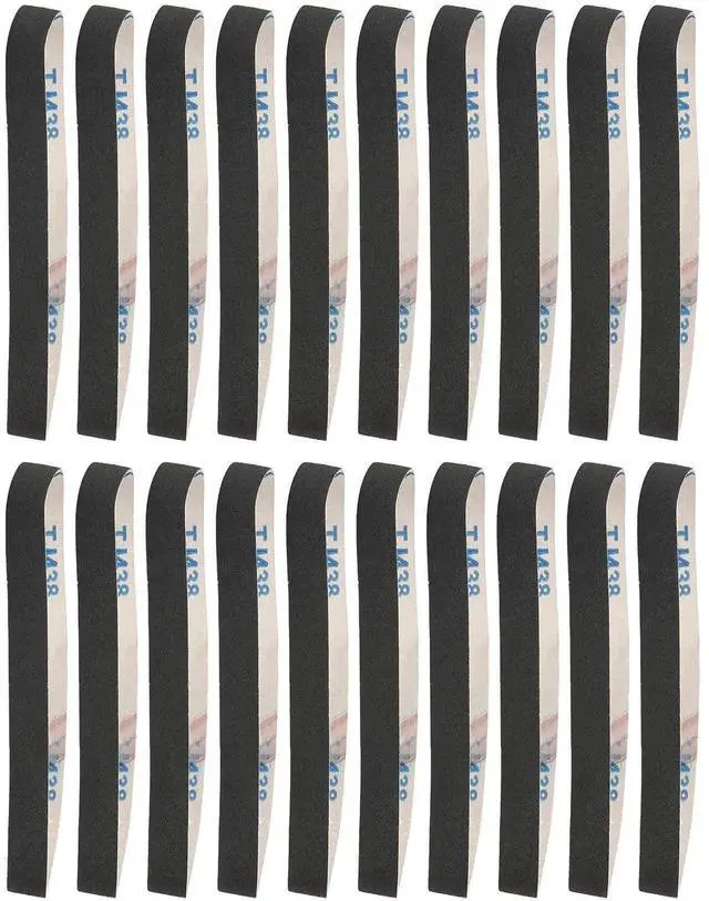 Main image of 20Pcs 80 Grit Sanding Belt 20.5x0.8in Abrasive Sandpaper for Metal Grinding Polishing High Cutting Performance
