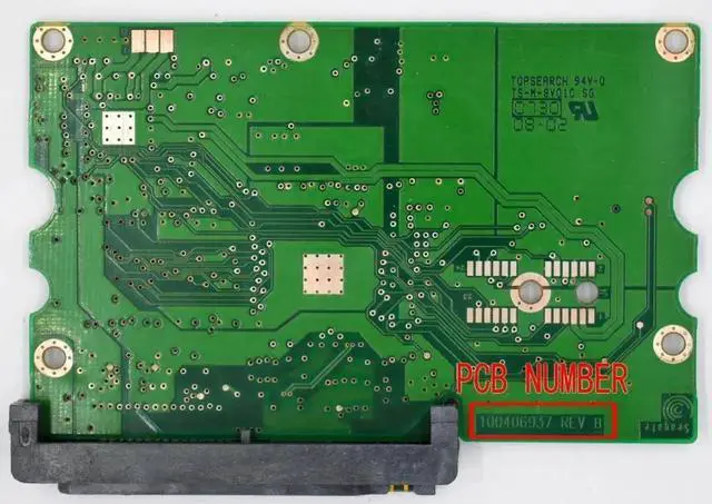 Alt view image 3 of 3 - 100406937 REV B Hard Drive PCB Board for Seagate ST3250820AS Desktop HDD, Compatible with 100436209 100436210 100406540