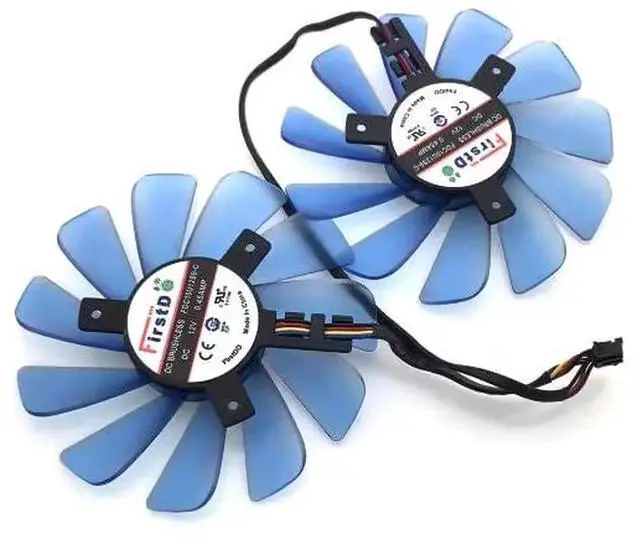 Main image of VGA Cooling Fan Replacement for AMD RX470 RX474 RX570 RX574 RX580 RX588 Graphics Card, 4-Pin 4-Wire GPU Cooler Fan