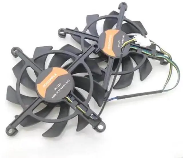 Main image of 2PCS 12V 4-Pin GPU Cooling Fan for RTX 2060 Super GTX 1660 1660Ti Graphics Card VGA Cooler Replacement Fan