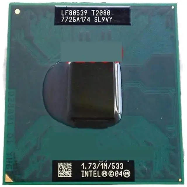 Main image of Pentium Dual-Core T2080 Laptop CPU 1.73GHz Socket M 478 Pin Original Processor