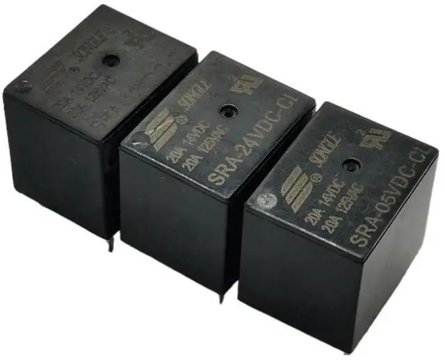 Main image of 5Pcs SRA-05V/12V/24VDC-AL-CL T74 Industrial Relay 20A 4-Pin 5-Pin DIY Electronic Circuit Board Module (SRA-12VDC-CL 5-Pin)