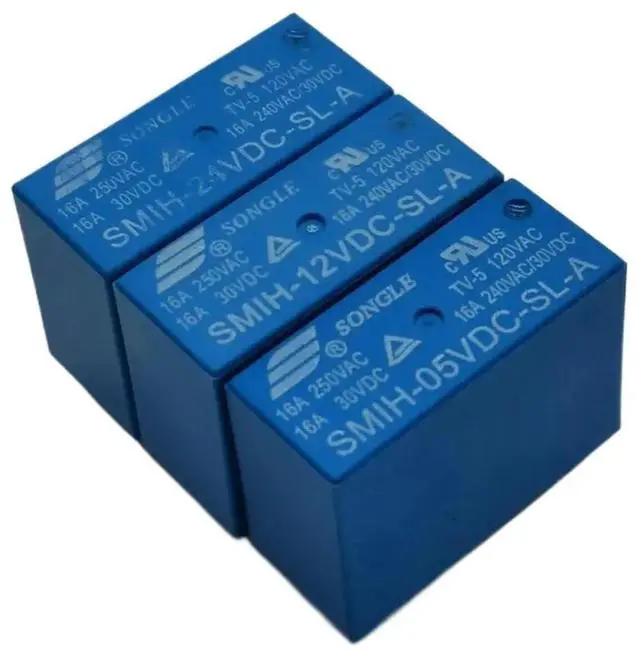 Main image of 2Pcs SMIH-05V/12V/24VDC-SL-A/SL-C 6Pin 8Pin 16A Industrial Power Relay for Electronic DIY PCB