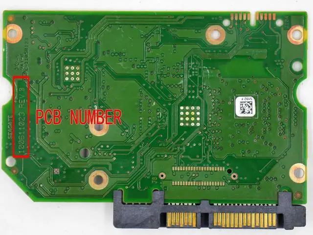 Alt view image 2 of 3 - HDD PCB Board 100611023 REV B for Seagate ST33000650NS ST33000651AS 3.5" SATA Hard Disk