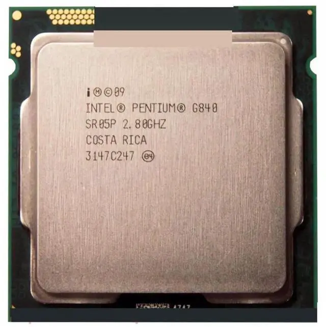 Main image of Pentium G840 SR05P 2.80GHz 3M Cache Dual-Core LGA 1155 Desktop CPU Processor