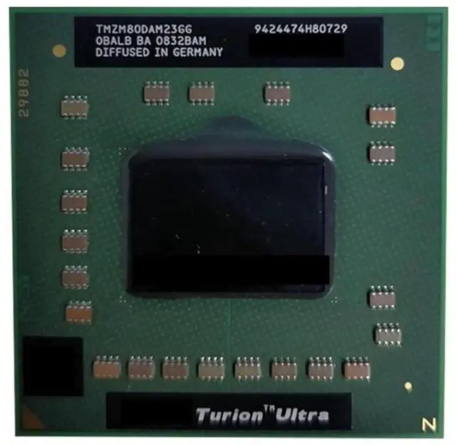 Main image of AMD Turion X2 Ultra ZM-80 ZM80 2.1GHz Dual-Core CPU TMZM80DAM23GG Socket S1 32W Laptop Processor