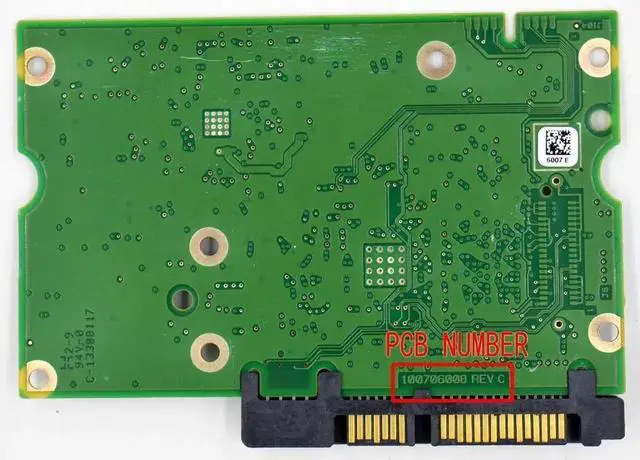 Alt view image 2 of 2 - 100706008 REV A HDD PCB Board for Seagate ST4000DX000 MB1000ECWCQ 8480 E D Hard Drive