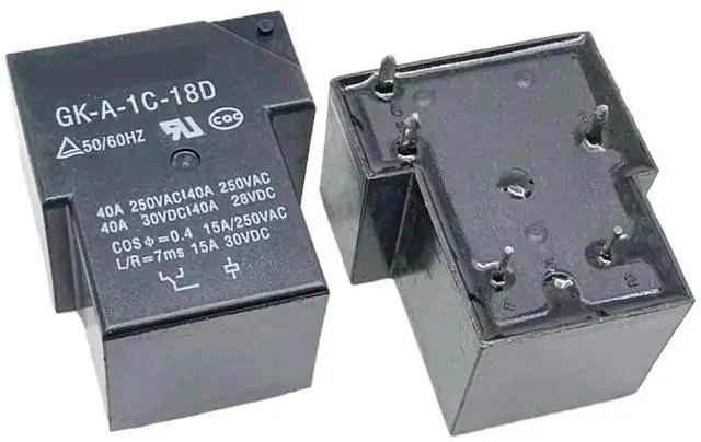 Main image of 1Pcs GK-A-1C-24D3HD GK-A-1C-18D T90C5 Series 5-Pin Relay 40A 24V 18V Power Relay