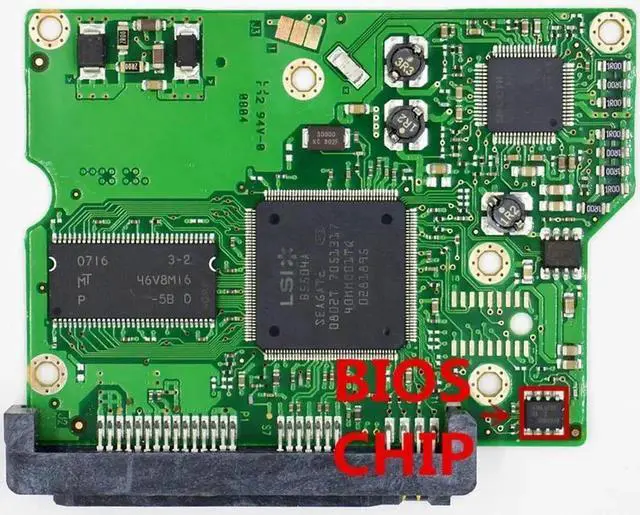 Alt view image 3 of 3 - HDD PCB Logic Board 100496208 REV A 100499061 100496207 100499057 for Seagate ST3320613AS Desktop Hard Drive