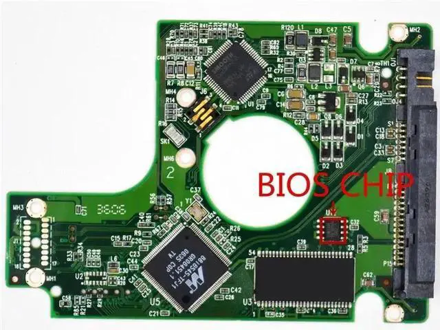 Alt view image 3 of 3 - HDD Logic Board 2060-701424-007 REV A 2061-701424-N00 for Western Digital 1200BEVS-60LAT0