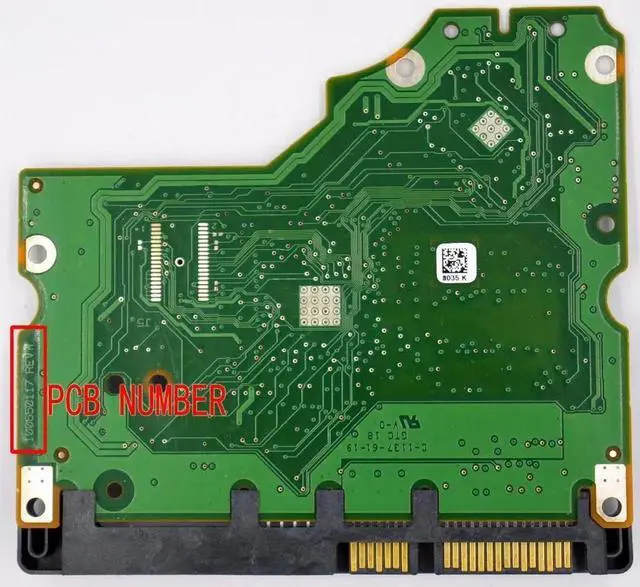 Alt view image 2 of 2 - HDD PCB for Seagate Logic Board 100650117 REV A 8035 ST31000524AS ST31000528AS ST31500541AS