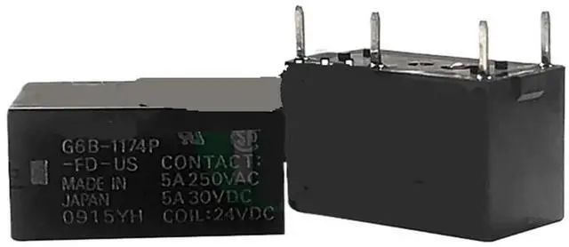 Main image of Relay G6B-1174P-FD-US G6B-1174P-FD-US-12VDC G6B-1174P-FD-US-24VDC 4-Pin Industrial PCB Relay