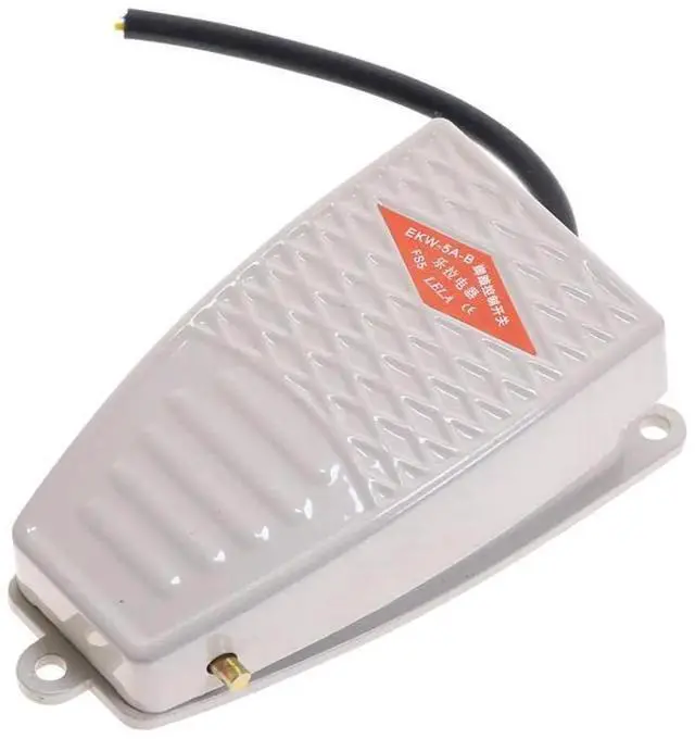 Main image of 15A SPDT Momentary Foot Pedal Switch EKW-5A-B Nonslip Industrial Control Foot Switch