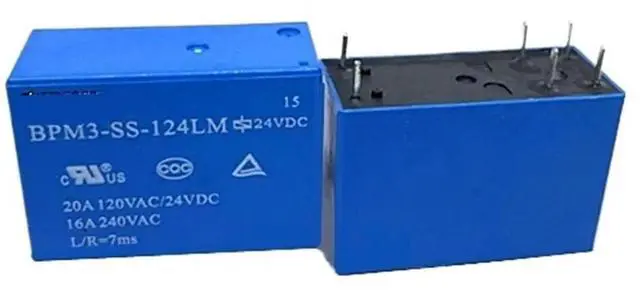 Main image of 2PCS/LOT BPM3-SS-105LM/112LM/124LM 16A 6PIN Power Relay 5V 12V 24VDC (12V Version)