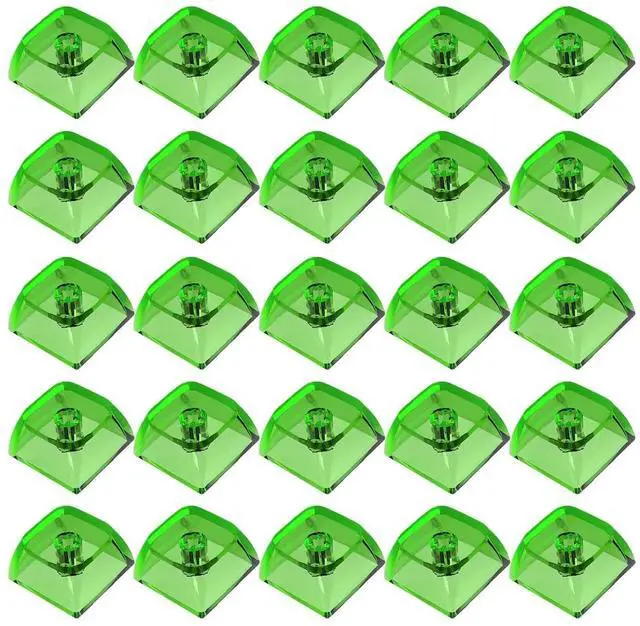 Main image of 20Pcs XDA Profile 1U Transparent Crystal Blank Backlit Keycaps for Mechanical Gaming Keyboards