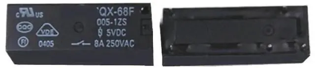Main image of 2PCS JQX-68F Power Relay 5-Pin 8A 5VDC 12VDC 24VDC Universal for Home Appliances & Industrial Control