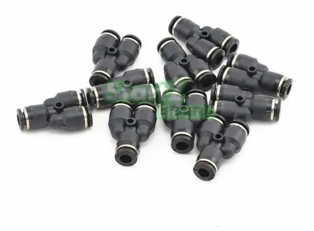 Main image of 10Pcs 6mm Pneumatic Quick Tube Fitting Y Piece PY-06 Plastic Push to Connect Fitting