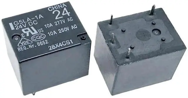 Main image of 1Pcs G5LA-1A G5LA-1A4 G5LA-1A-CF 24VDC T73A-10A Relay 4Pins